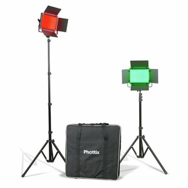 Комплект постоянного освещения с пультом ду 80 Вт 2500-8500K Kali50R Studio RGB Twin Kit Set Phottix 81446 36690₽