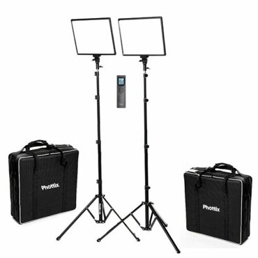 Комплект постоянного освещения с пультом ду 80Вт 2500-8500K Nuada S3 II LED Light Twin Kit Set Phottix 81423 34050₽