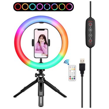 Огонек OG-SMH06 лампа кольцевидная RGB с триподом 26см 2860₽