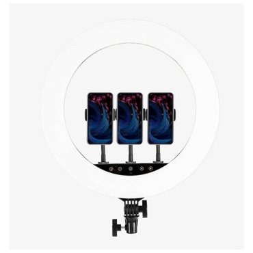 Профессиональная Цветная Кольцевая лампа HQ-18 RGB 45см Усиленный Штатив 21м 6221₽