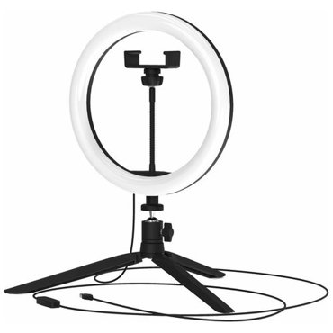 Светильник кольцевой светодиодный Gauss Ring Light 26 см с пультом управления 82435027 3159₽