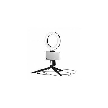 Светильник LED Gauss кольцевой 10W 16см 600lm 3000-6500K 5V USB IP20 черный дим пульт LED 1650₽