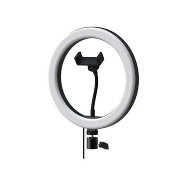 Светодиодная кольцевая лампа Ritmix RRL-261 26 см RGB 9 режимов USB кабель 2м черная 2322₽