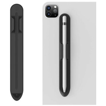Магнитный клеящийся силиконовый держатель Grand Price для стилуса Apple Pencil 1st 2nd черный 1709₽