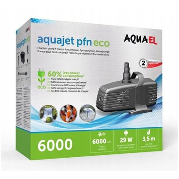 Насос фонтанный AQUAEL AQUAJET PFN ECO 6000 6000 лч 29 Вт h 35 м 17325₽