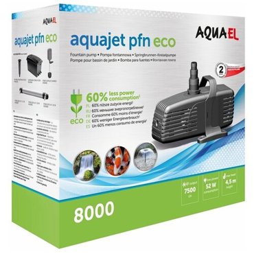 Насос фонтанный AQUAEL AQUAJET PFN ECO 8000 7500 лч 52 Вт h 45 м 42318₽