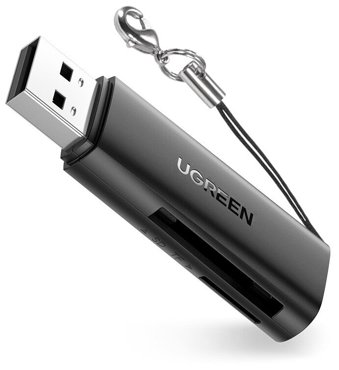 Карт-ридер UGREEN 60722 USB30 TFSD черный 1200₽