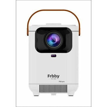 Портативный проектор Frbby P20 PRO 4K Wi-Fi мини проектор для домашнего кинотеатра белый 8913₽