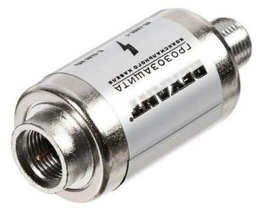 Грозозащита на F-разъем 5-2400 МГц REXANT фото 2 746₽