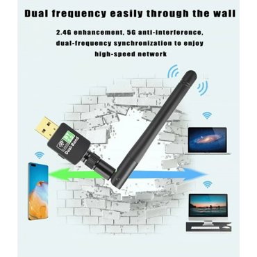 Двухчастотный сетевой адаптер Bluetooth 50 и Wi-Fi usb приемник 2 в 1 1290₽