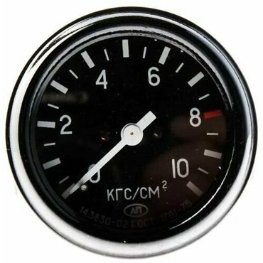 Манометр КАМАЗ трактора ЛТЗ урал механический 10 кгсм2 воздухА20 1619₽