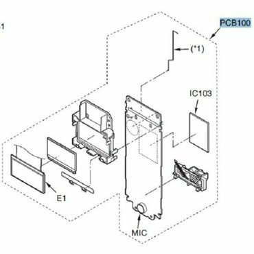 Panasonic PNWPGA131RUR плата с компонентами для радиотелефона KX-TG1311 1312 1313 1314 KX-TG1401 1177₽