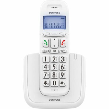 Радиотелефон DECT DECROSS DC1004 белый 4900₽