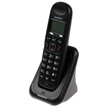 Радиотелефон DECT Maxvi AM-01 Caller ID интерком спикерофон АОН конференц-связь черный 7413₽