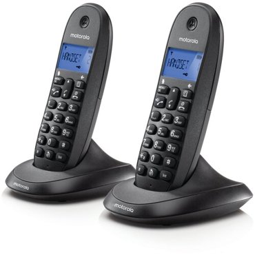 Радиотелефон DECT MOTOROLA C1002LB цвет черный две трубки 5510₽