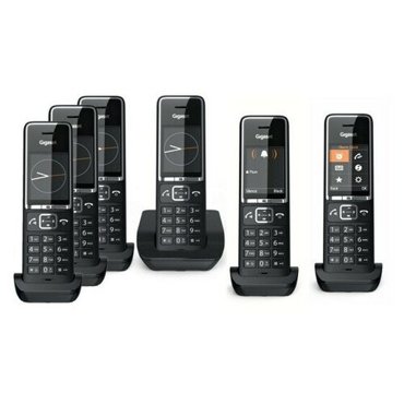Радиотелефон DECT Gigaset COMFORT 550 RUS 6 трубок в комплекте чёрный 51300₽