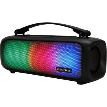 Портативная аудиосистема bluetooth SUPRA BTS-510 с функцией TWS и голосового помощника 3 режима подсветки FM радио USB порт защита от влаги 2400₽