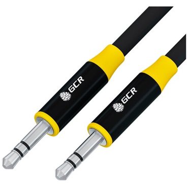 GCR Кабель 15m аудио jack 35mmjack 35mm черный AL case черный желтая окантовка MM 291₽