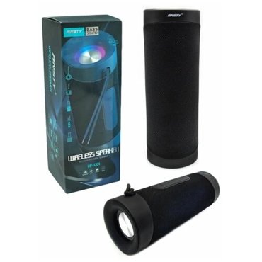 Беспроводная Bluetooth колонка Ansty HF-001 Портативная колонка с подсветкой черная 1854₽
