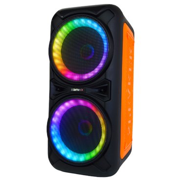 Большая Bluetooth колонкадля улицы и домаМузыкальная колонка2 динамика 2000W RGB подсветка эквалайзер караокеМикрофон пульт в комплекте 21590₽