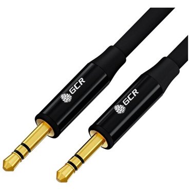 GCR Кабель 30m аудио jack 35mmjack 35mm черный GOLD AL case черный MM 524₽
