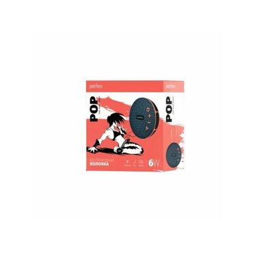 Колонка Perfeo POP Bluetooth FM MP3 microSD USB AUX in TWS мощность 6Вт 1200mAh черная 1090₽