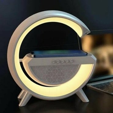 Колонка портативная Bluetooth ночник будильник беспроводное зарядное устройство 1599₽
