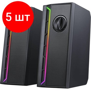 Комплект 5 штук Акустическая система 20 Redragon Calliope RGB USB35мм аудио-вход 71791 16994₽