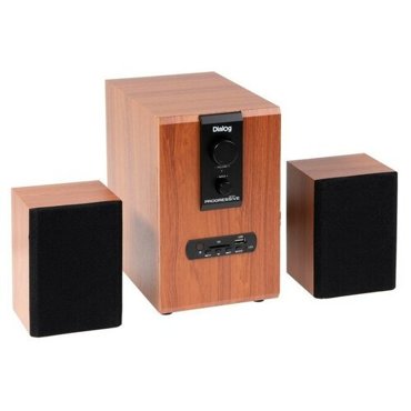 Компьютерные колонки 21 Dialog AP-150 2 х 5Вт 10Вт MP3 пульт ДУ 220В коричневые 5617₽