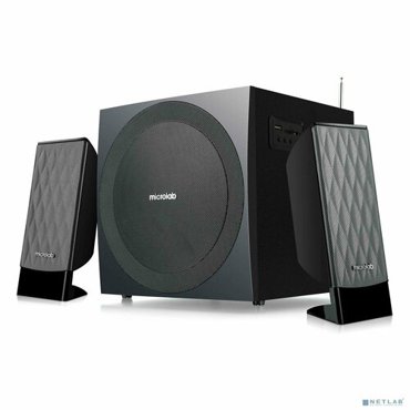 Microlab Колонки MICROLAB M-300BT черный 12 Вт x2 14 Вт Гармонические искажения 03 1 Вт 1 кГц Частотная характеристика 40 Гц - 20 кГц Отношение сигналшум 80 дБ чёрный 10017₽