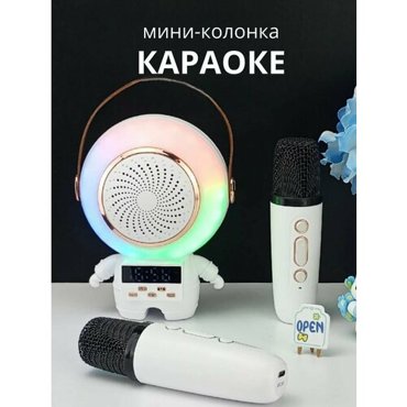 Музыкальная беспроводная bluetooth колонка караоке 1459₽