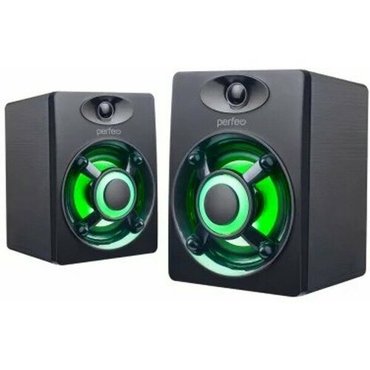 Perfeo колонки OREOL 20 мощность 2х3 Вт LED подсветка 7 цв чёрн USB 1770₽