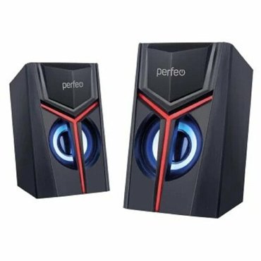 Perfeo колонки TRIAL 20 мощность 2х3 Вт USB чёрн Game Design LED подсветка 1040₽