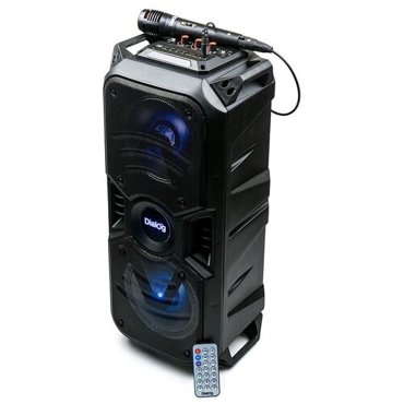 Портативная акустика Dialog Oscar AO-11 10 26W RMS Караоке с микрофоном BTFMUSBSDLED черный 4890₽