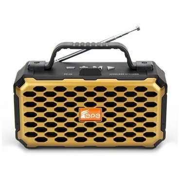 Портативная bluetooth колонка с радио Fepe FP-39 золото 1591₽