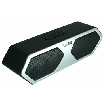 Портативная блютуз колонка FaisON SPNR-5013b Mordern чёрный серебряный 1196₽