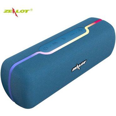 Портативная блютуз колонка Zealot S55 TWS синяя мощность 6W 2500₽