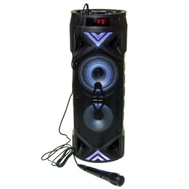 Портативная колонка Bluetooth ZQS- 6201 с микрофоном для караоке FM-радио и MP3 с подсветкой 3640₽
