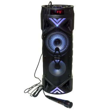 Высокая Портативная колонка BT SPEAKER ZQS-6201 Bluetooth с микрофоном и подсветкой 3347₽