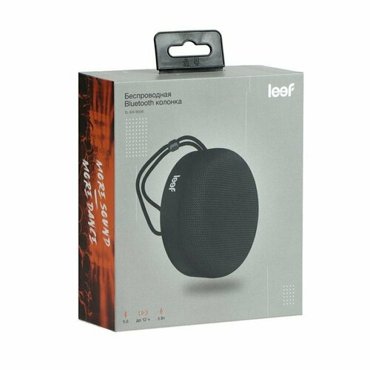 Портативная колонка Leef EL-SW-B008 5 Вт до 12 часов IPX7 TWS 800 мАч черная комплект из 2 шт 2656₽