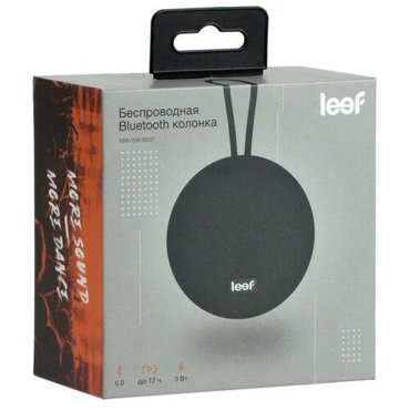 Портативная колонка Leef MW-SW-B007 3 Вт microSD до 12 часов TWS 800 мАч черная 1692₽
