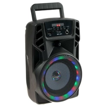 Портативная колонка LAB-08 MK-601 5Вт 600 мАч TF FM AUX USB MIC с подсветкойчерная 1823₽