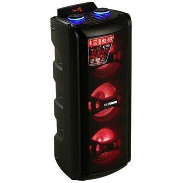 Портативная колонка Telefunken TF-MS2211 100 Вт 3000 мАч FM BT microSD USB подсветка 19975₽