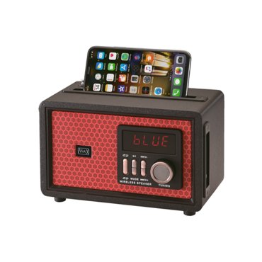 Радиоприёмник с Bluetooth MAX MR 361 Red Радиодревесный корпус AMFMSW USB 2390₽
