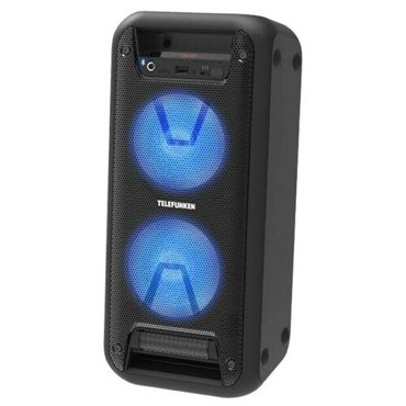 Портативная колонка Telefunken TF-PS2206 120 Вт 2400 мАч FM BT microSD AUX подсветка 7157₽