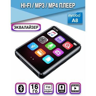 HiFi плеер MROBO A8 16Гб Bluetooth 50 с эквалайзером 3400₽