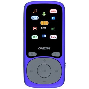 MP3-плеер DIGMA B4 8 ГБ RU синий 2590₽