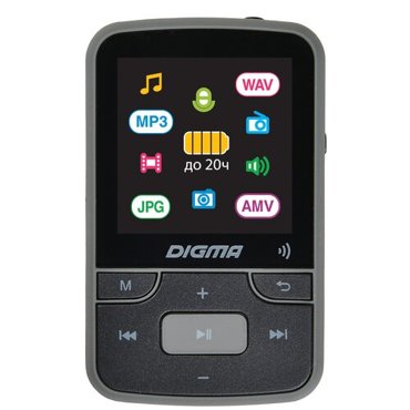 MP3-плеер DIGMA Z4 16 ГБ Bluetooth RU черный 2990₽