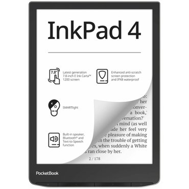 78 Электронная книга PocketBook InkPad 4 1872x1404 E-Ink 32 ГБ Stardust Silver 39500₽