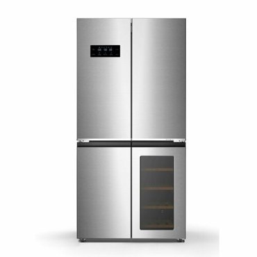 Холодильник GENCOOL GDCD-605W с винным шкафом конвертируемой камерой No Frost стальной без отпечатков пальцев 310111₽